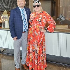 100% Silk DVF Maxi Gown Size L